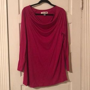 Old Navy Maternity Magenta Drape Neck Top